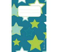 Star Struck: Vibrant Lined Notebook for Women | Turquoise Neon Star Design | 100 Pages
