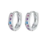 Star Stud Earrings Coloured Zircon Ear Clips For Women Light Temperament Earrings Design Commuting Earrings Star Stud Earrings, A, Copper, No Gemstone