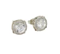 Star Stud Earrings For Women | Sterling Silver Post Studs Earrings 40mm Hoop Earrings (Silver, One Size)