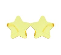 Star Sunglasses - Sun Protection Eyewear, Photo Booth Eyeglasses for Women Men, Retro Star Shaped Frames, Uv400 Protection Colorful Lenses for Birthday Parties Themed Events