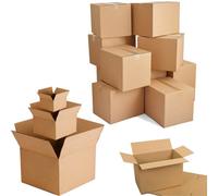 STAR SUPPLIES 100 X 17X10X5" Strong Single Wall Cardboard Shipping Storage Packing Boxes