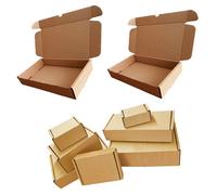 STAR SUPPLIES 100 X Brown 12X10X4" Strong Single Wall Die Cut Packing Shipping Boxes