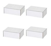 STAR SUPPLIES 100 X White 15X12X2.5" Strong Single Wall Die Cut Packing Shipping Boxes