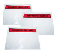 STAR SUPPLIES 1000 X A6 Printed Self Adhesive Document Enclosed Wallets