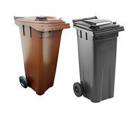 STAR SUPPLIES 140 Litre Coloured Home Office Wheelie Bins