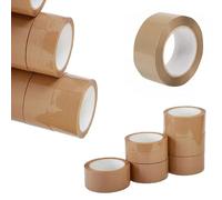 STAR SUPPLIES 144 Rolls Of Brown 50mm X 66M Strong Sticky Packaging Parcel Tapes