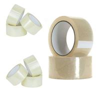 STAR SUPPLIES 144 Rolls Of Clear Low Noise Tape 50mm X 66M Strong Sticky Packaging Parcel Tapes