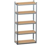 STAR SUPPLIES 1X Strong Compact Metal Frame Storage Shelving Unit Racking 5 Tier