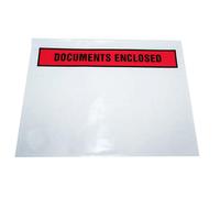 STAR SUPPLIES 200 X A7 Printed Self Adhesive Document Enclosed Wallets