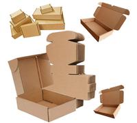STAR SUPPLIES 25 X Brown 12X9X4" Strong Single Wall Die Cut Packing Shipping Boxes