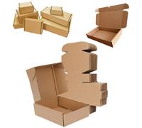 STAR SUPPLIES 25 X Brown 15X12X2.5" Strong Single Wall Die Cut Packing Shipping Boxes