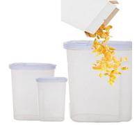 STAR SUPPLIES 2X 5L Large Plastic Airtight Dry Food & Cereals Storage Container Set