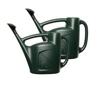 STAR SUPPLIES 2X Strong 6 Litre Green Indoor & Outdoor Garden Watering Can Complete With Detachable Sprinkler Head & Handle