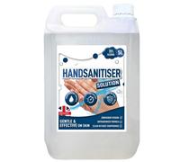 Star Supplies 4 X 5L Hand Sanitiser Solution Water Free Gentle & Effective On Skin