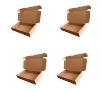 STAR SUPPLIES 50 X Brown 12X10X4" Strong Single Wall Die Cut Packing Shipping Boxes