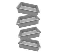STAR SUPPLIES 5X Rectangular Multipurpose Indoor Outdoor Deep Grey Trays Ideal For Storage