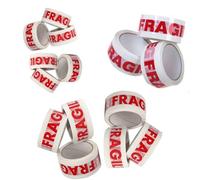STAR SUPPLIES 72 Rolls Of Fragile Printed 50mm X 66M Strong Sticky Packaging Parcel Tapes