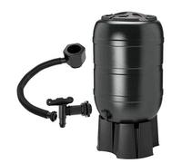 STAR SUPPLIES Black Outdoor Water Butt 210 L Rain Collector Complete With Stand & Kit
