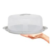 STAR SUPPLIES Clear Plastic Round Cake/Pies/Desserts Box Complete With Lid & Carry Handles