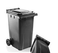 STAR SUPPLIES Wheelie Bins Outdoor Council Size Bin for Trash and Rubbish 240L Rubber Wheels - Grey, Red, Yellow, Blue, Green & Brown (Blue)
