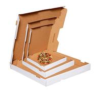 STAR SUPPLIES WHITE Takeaway Style Plain Postal Cardboard Pizza Boxes (WHITE 9" - 25)
