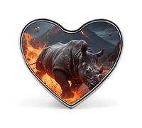 Star - Swimming Dolphin Lapel Pin Heart Brooches And Pins - Metal Badge for Shirts, Jackets, Hats | Durable Fashion Accessory & Gift for Men, Women, Events, Steel Rhino, Love form
