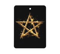 Star Symbol Glitter Car Air Freshener Automotive Aromatherapy Tablets Hanging Scented Cards Rearview Mirror Square