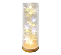 Star Table Lamp, Plug-in Or USB Powered, 8.5x8.5x20cm, Ambient Star Light, Decorative Bedroom Lamp, Versatile Placement, for Kids Bedroom Nursery Dorm Living Room Study Meditation Relaxation