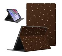 Star Tablet Case for Samsung Galaxy Tab A9+ 11" SM-X210/X215/X216 | Star Brown Yellow Stars Geometric Simple Aesthetic Design Adjustable Flip PU Leather Stand Protective Cover for Women Men