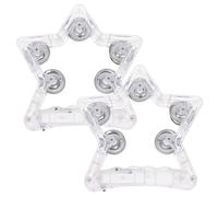 Star Tambourine 2pcs LED Musical Handheld Percussion