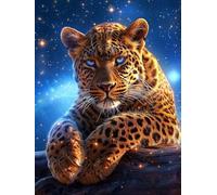 Star Tiger Paint by Numbers for Adults with Frame, Large Paint by Number Canvas Kits, DIY Color Oil Painting Acrylic Paints with Brushes, Hobbies for Adults Women, Home Wall Decor 100x135cm J8-717