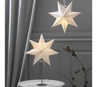 STAR TRADING Bobo table lamp, white, paper star, height 51 cm, E14