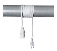 STAR TRADING E14 socket Lacy with cable, white
