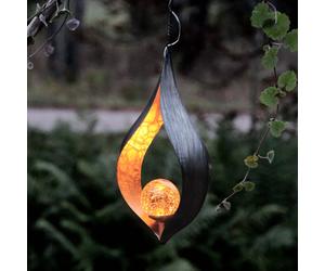 STAR TRADING Effective Melilla LED solar light for hanging up