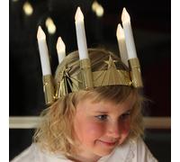 STAR TRADING Five-light St Lucy's crown w. LEDs