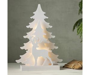 STAR TRADING Grandy LED decorative light reindeer and firs 41cm