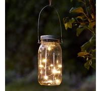 STAR TRADING Great solar decorative light Jamjar made of glass