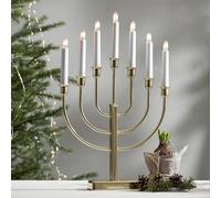STAR TRADING Kristina candelabra, height 47 cm, E10 LED, 7-bulb, metal