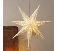 STAR TRADING Lace paper star without lighting, Ø 80 cm, white