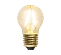 STAR TRADING LED bulb E27 G45 filament 1.5W 2,100 K soft glow