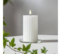 STAR TRADING LED candle Flame strip white 15 cm real wax battery operated