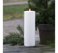 STAR TRADING LED candle Flamme Rak 32.5 cm white plastic battery operated