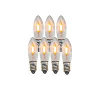 STAR TRADING LED replacement bulb Candle E10 0.5W clear 14-55VAC/DC 7xSet
