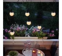 STAR TRADING LED solar string lights, combo, 6-bulb, IP44, plastic