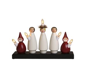 Star Trading Lucia Choir candle arch white-red