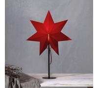 STAR TRADING Mixa standing star, metal/paper black/red