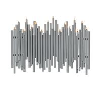 Star Trading Note advent candle 25x35 cm grey