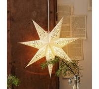 STAR TRADING Paper star Lace, Ø 45 cm, white, without lighting