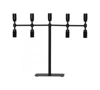 Star Trading Twice candlestick 42 cm Black