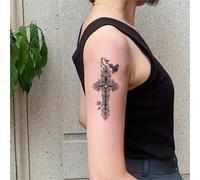 Star Trail Waterproof Semi-Permanent And Long-Lasting 2 Weeks Temporary Tattoo Stickers For Men And Women Finger Chest Arm Back(1pcs)